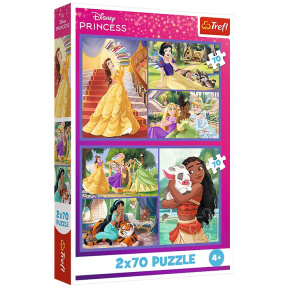 Пазлы "2x70" - Disney Princess
