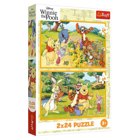 Пазлы "2x24" - Disney Winnie the Pooh