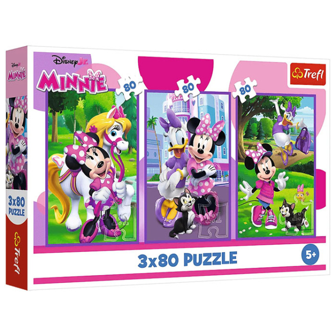 Пазлы "3x80" - Minnie and friends