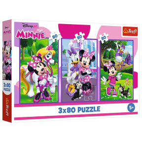 Пазлы "3x80" - Minnie and friends