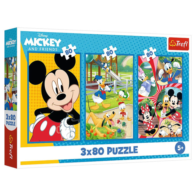 Пазлы "3x80" - Disney Mickey Mouse and Friends