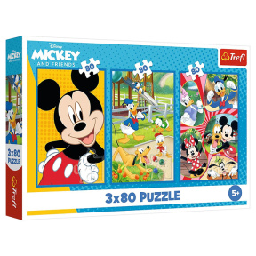 Пазлы "3x80" - Disney Mickey Mouse and Friends