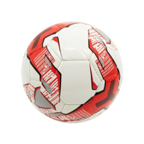Minge de fotbal alb cu rosu