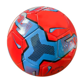 Minge de fotbal roșu cu albastru