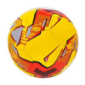 Minge de fotbal galben cu roșu