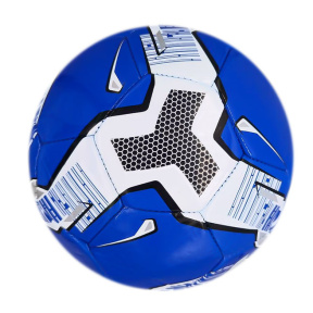 Minge de fotbal albastru cu alb