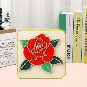 Творческий набор. Изонить 20x20. "Красная роза"