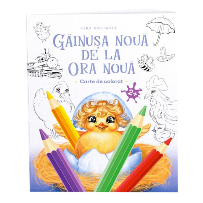 Carte de colorat Găinușă Nouă de la Ora Nouă