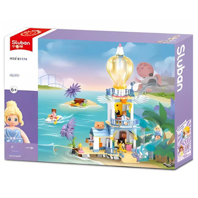Set de construcție ”Castel cu tobogan”, 404 elemente