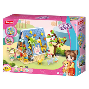 Set de construcție ”Tabără”, 341 elemente