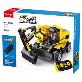 Set de construcție „Excavator pe roți E7”, cu telecomandă, 353 elemente