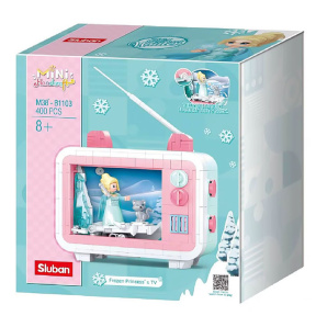 Set de construcție ”Desenul animat Frozen la TV”, 400 elemente