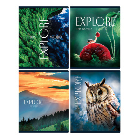 Тетрадь А5 48 листов клетка BG "Explore"