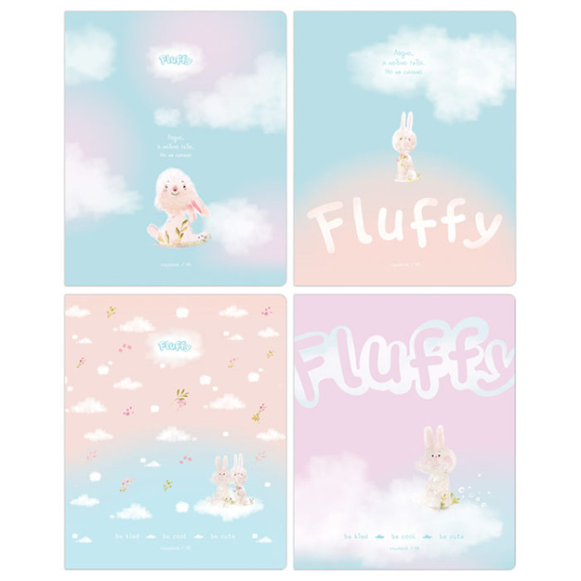 Caiet 48 foi pătrățele BG "Fluffy"