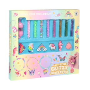 Набор для создания браслетов с бисером и блестками