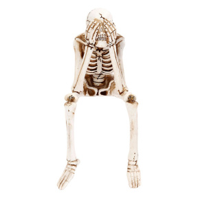 Halloween, Schelet "Nu văd nimic" 14 cm