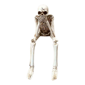 Halloween, Schelet "Nu spun nimic" 14 cm