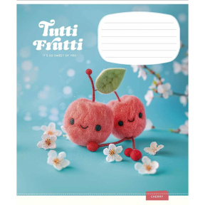 Тетрадь 12 листов клетка Школярик 3447 Tutti Frutti