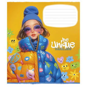 Тетрадь 24 листа линейка Школярик 3455 Be unique