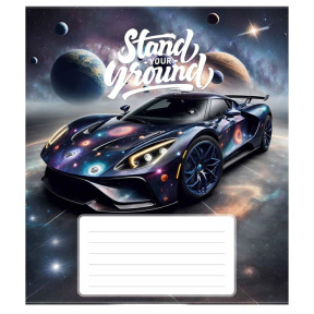 Тетрадь 18 листов клетка Школярик 3500 Best racers