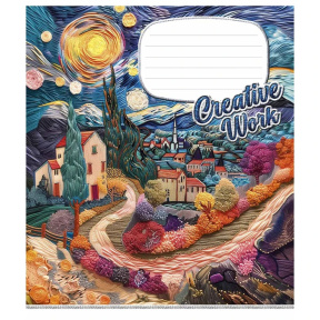 Тетрадь 24 листа клетка Школярик 3537 Creative work