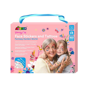 Set stickere și tatuaje pentru față, Grădina fantastică, (130+)