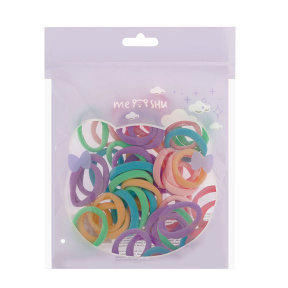 Elastice de păr MESHU aliaj pastel asortate 40 buc.