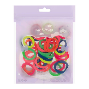 Elastice de păr MESHU Neon aliaj asortate 40 buc.