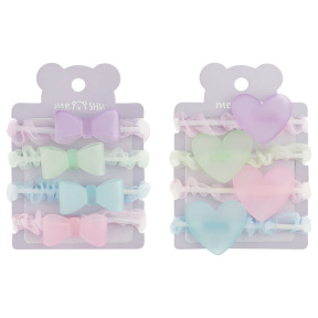 Elastice MESHU Păr Cu Toppers Transparente 4 buc.