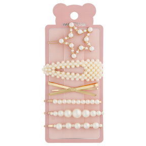 Agrafe MESHU Pearl 6 buc.