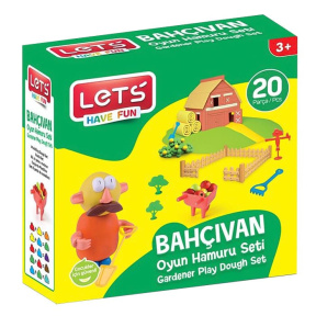 Set masă de modelat "Gardener Set, 12 forme, 8*20 gr.