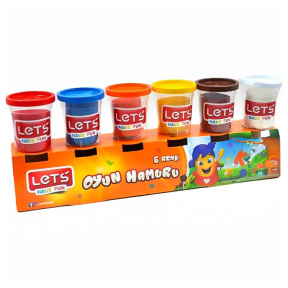 Set masă de modelat "6 Colors", 6 * 56 gr.