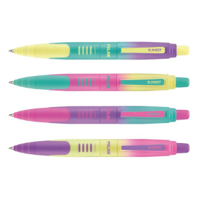 Ручка MILAN на кнопке "COMPACT Sunset", 1 мм, синяя