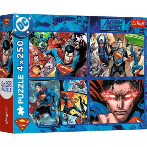 Puzzle "4x250” Curajul lui Superman