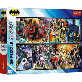 Puzzle "4x250" Batman în acțiune