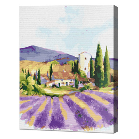 Акварельный Прованс, 30x40 см, картина по номерам
