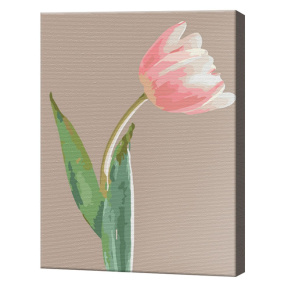 Элегантный тюльпан, 30x40 см, картина по номерам