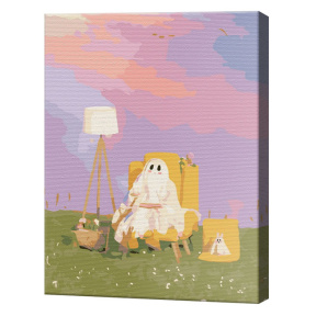 Привидение на пикнике, 30x40 см, картина по номерам