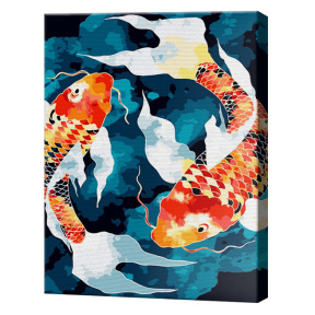 Карпы кои, 30x40 см, картина по номерам