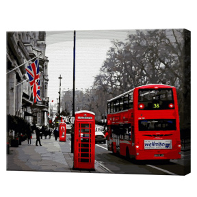 Серый Лондон, 40x50 см, картина по номерам