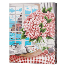 Цветы в Венеции, 40х50 см, картина по номерам