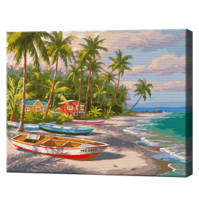 Побережье океана, 40х50 см, картина по номера