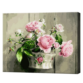 Цветы на даче, 40х50 см, картина по номерам