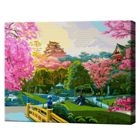 Японский сад, 40х50 см, картина по номерам