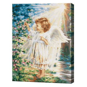 Ангел в лучах солнца, 40х50 см, картина по номерам