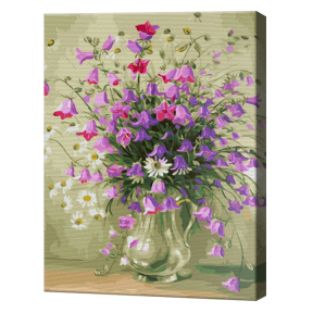 Букет полевых цветов, 40х50 см, картина по номерам