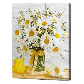 Buchet de romanițe, 40x50 cm, pictură pe numere