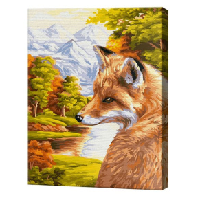Лиса в осеннем лесу, 40x50 см, картина по номерам