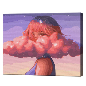 Голова в облаках, 40x50 см, картина по номерам