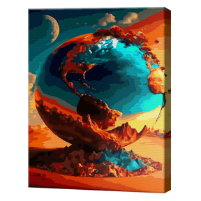 Фантастический шар, 40x50 см, картина по номерам